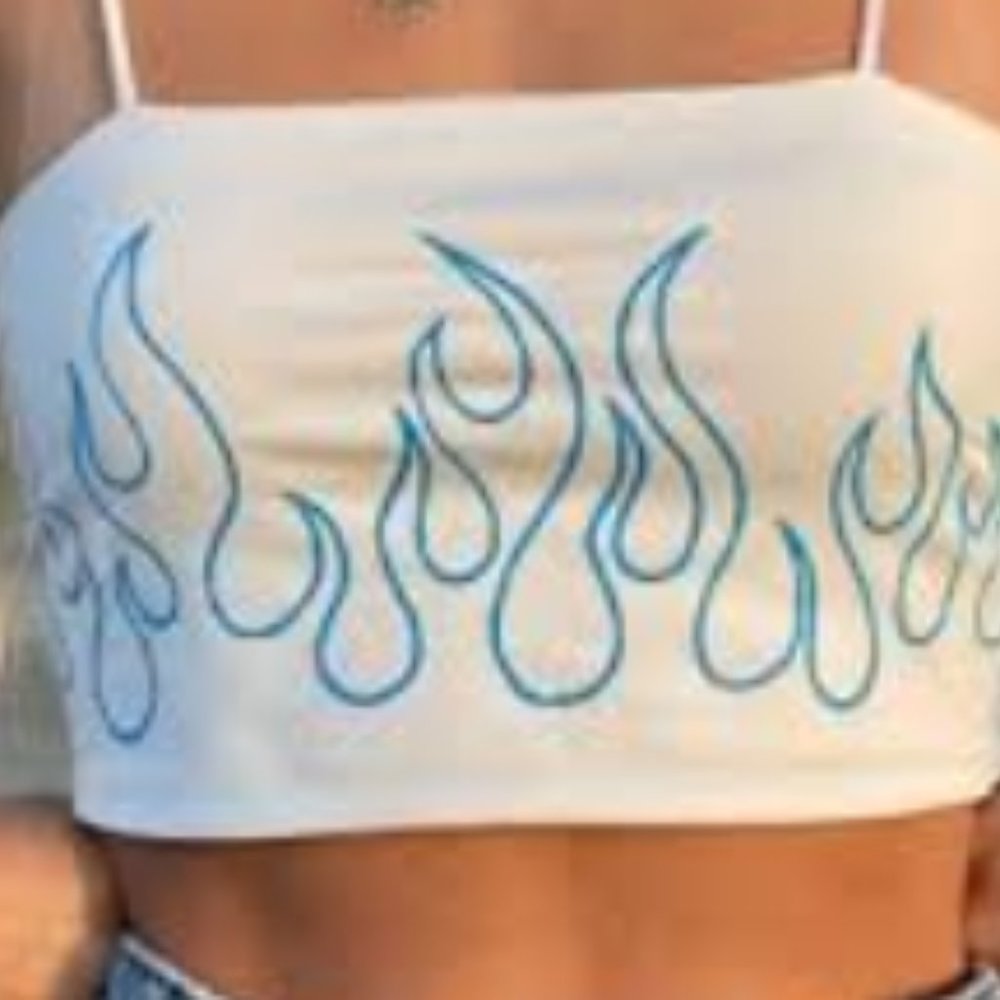 Blue flames